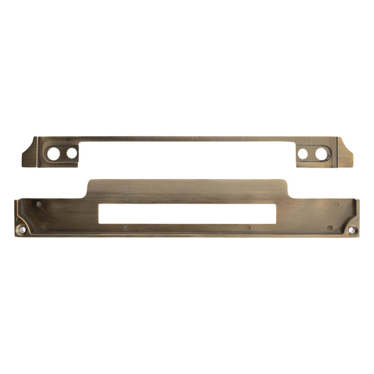 Atlantic DIN Rebate Kit for Euro Profile, Bathroom Lock, Latch, Euro Deadlock - Antique Brass - Default