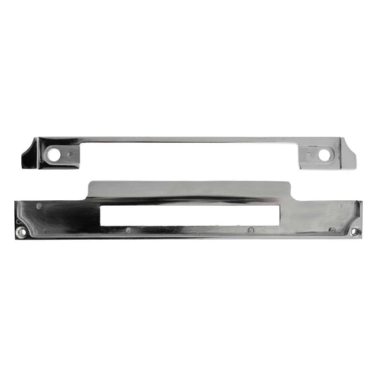 Atlantic DIN Rebate Kit for Fixed Plate Euro Profile, Bathroom Lock, Latch, Euro Deadlock - Polished Stainless Steel - Default