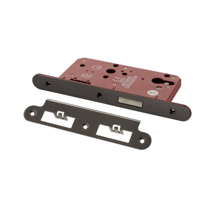 Atlantic DIN Radius Euro Profile Deadlock Double Throw 60mm backset - Black Nickel - Default