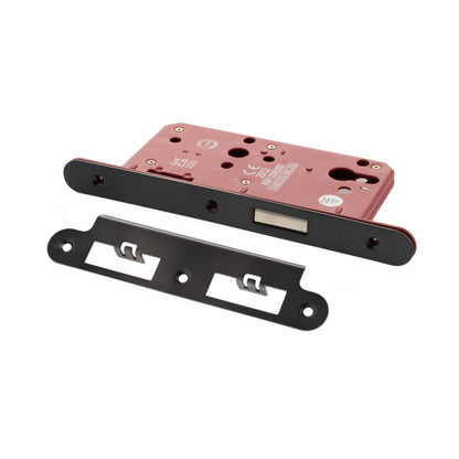 Atlantic DIN Radius Euro Profile Deadlock Double Throw 60mm backset - Matt Gun Metal - Default