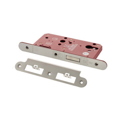 Atlantic DIN Radius Euro Profile Deadlock Double Throw 60mm backset - Satin Chrome - Default