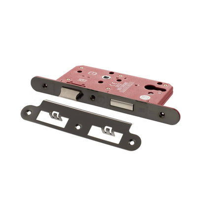 Atlantic DIN Radius Euro Profile Sashlock Double Throw 60mm backset - Black Nickel - Default