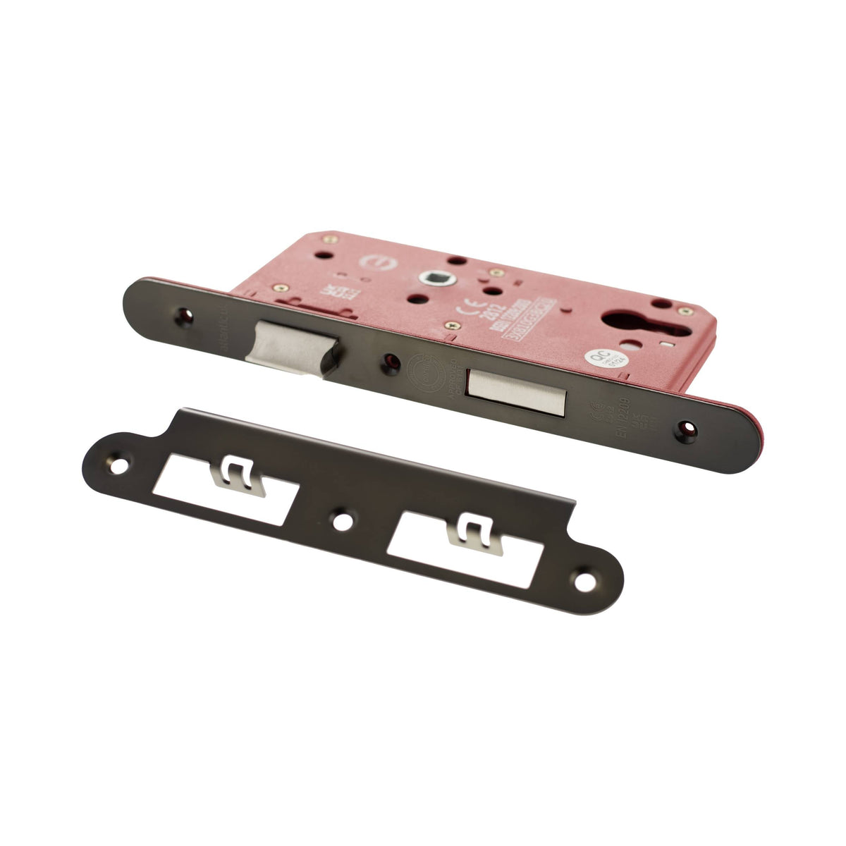 Atlantic DIN Radius Euro Profile Sashlock Double Throw 60mm backset - Urban Dark Bronze - Default