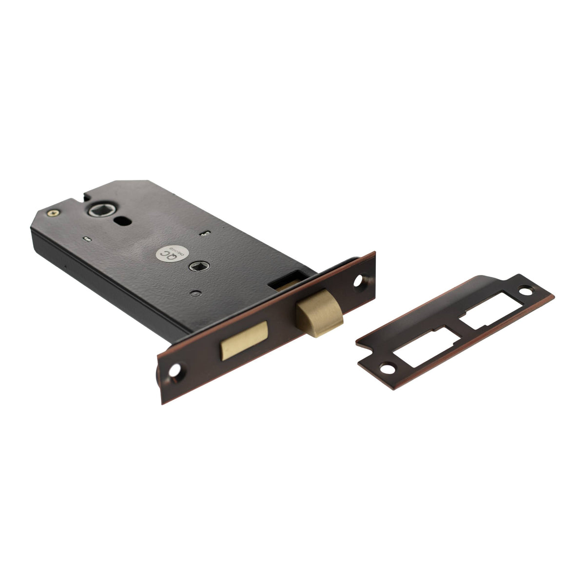 Atlantic Horizontal Bathroom Sashlock - Antique Copper - 6"