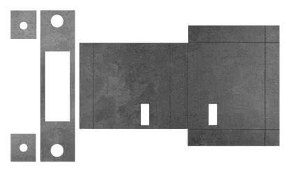 Atlantic Deadlock - 3LK Intumescent Lock Kit FD30 - Default - 0.8mm
