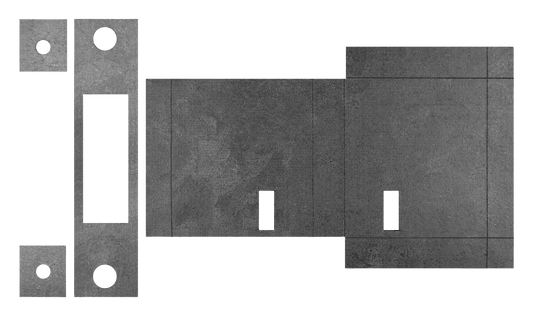 Atlantic Deadlock - 3LK Intumescent Lock Kit FD30 - Default - 0.8mm