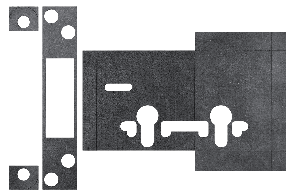 Atlantic Deadlock - Euro & 5LK Intumescent Lock Kit FD30 - Default - 0.8mm