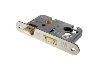 Atlantic Euro Radius Corner Sashlock [CE] - Polished Nickel - 3"