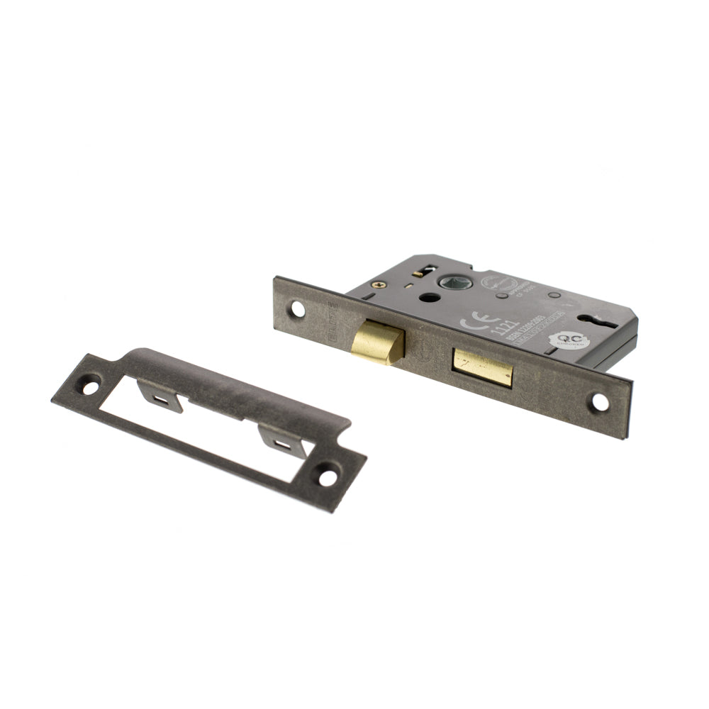 Atlantic 3 Lever Key Sashlock [CE] Keyed Alike - Distressed Silver