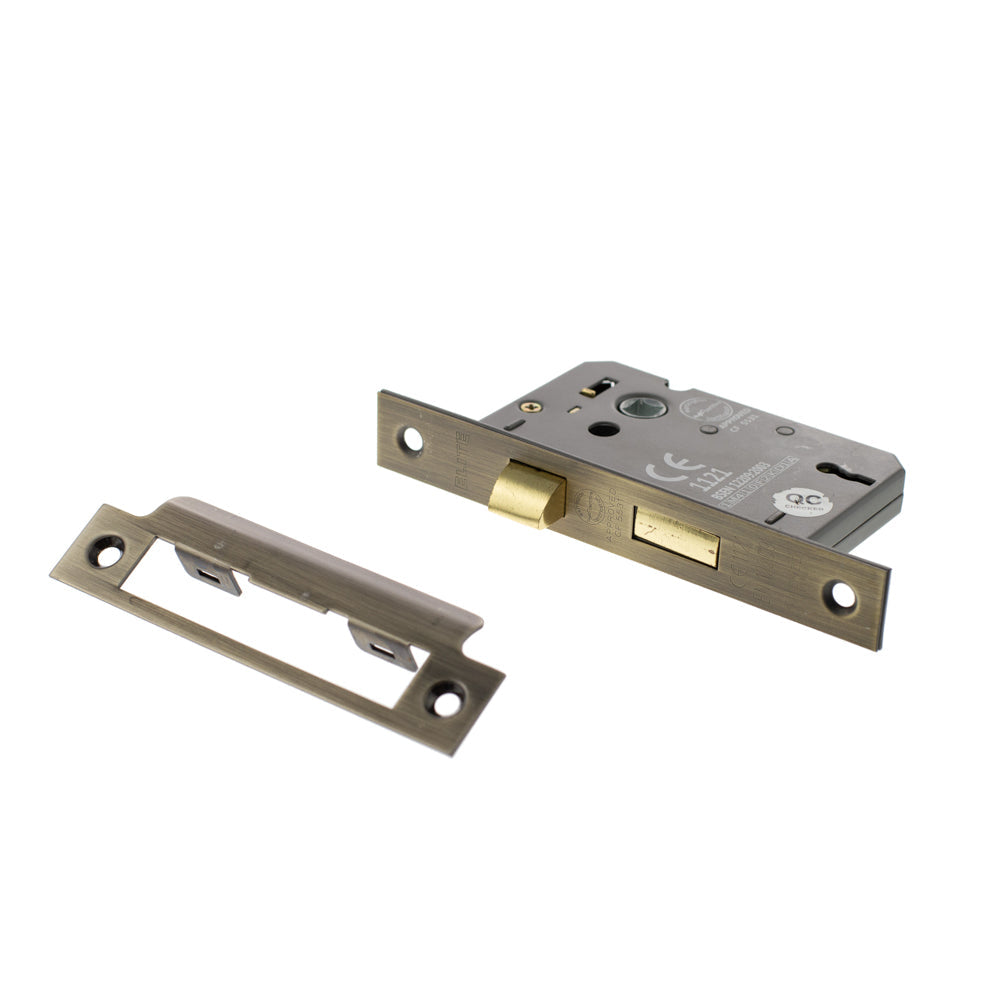 Atlantic 3 Lever Key Sashlock [CE] Keyed Alike - Matt Antique Brass