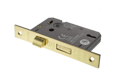 Atlantic 3 Lever Key Sashlock [CE] - Polished Brass - 2.5"