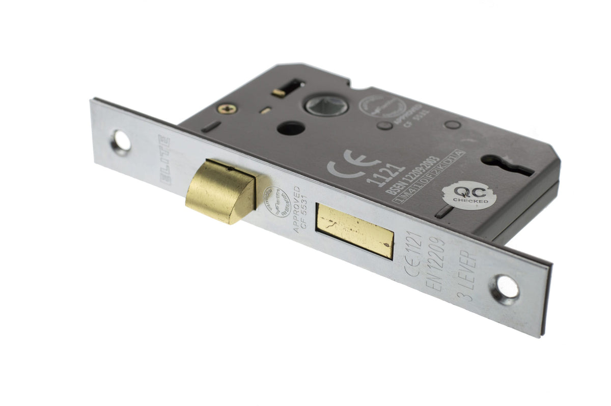 Atlantic 3 Lever Key Sashlock [CE] - Satin Chrome - 3"