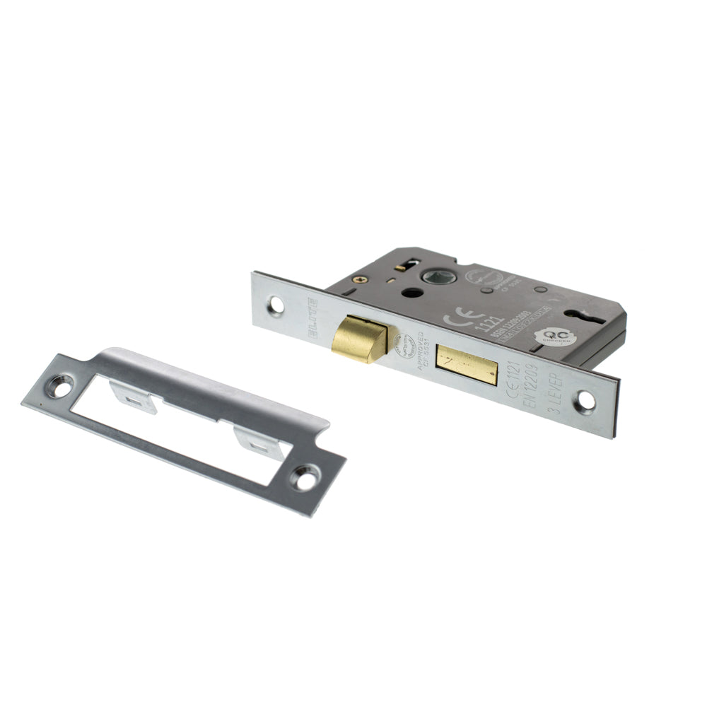 Atlantic 3 Lever Key Sashlock [CE] Keyed Alike 3" - Satin Chrome