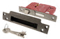 Atlantic 5 Lever Key Sashlock [BS] - Distressed Silver - 2.5"