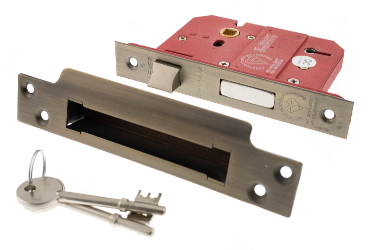Atlantic 5 Lever Key Sashlock [BS] - Urban Bronze - 3"