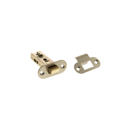 Atlantic Fire-Rated CE Marked Bolt Through Tubular Radius Latch - Satin Nickel - 2.5"