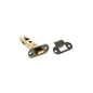 Atlantic Fire-Rated CE Marked Bolt Through Tubular Radius Latch - Distressed Silver - 3"