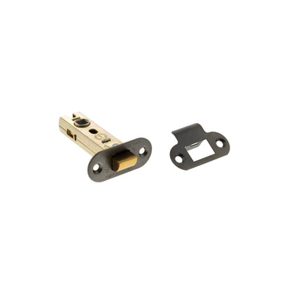 Atlantic Fire-Rated CE Marked Bolt Through Tubular Radius Latch - Matt Gun Metal - 3"