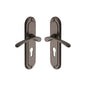 Ambassador Door Handle on Plate by M Marcus - Heritage Brass
