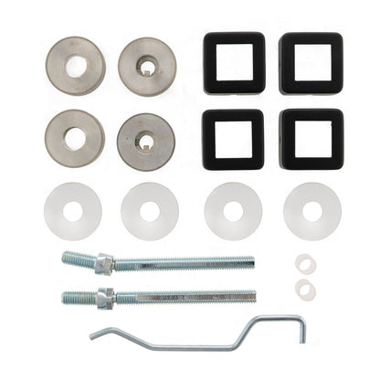 Atlantic Mitred Pull Handle Back to Back Fixing Kit - Matt Black - 19mm