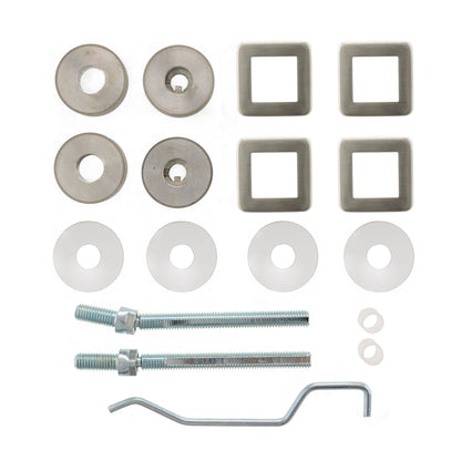 Atlantic Mitred Pull Handle Back to Back Fixing Kit - Satin Stainless Steel - 19mm