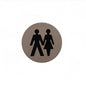 Atlantic Unisex Disc Sign 3M Adhesive 75mm - Satin Stainless Steel - Default