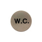 Atlantic WC Disc Sign 3M Adhesive 75mm by Atlantic Hardware