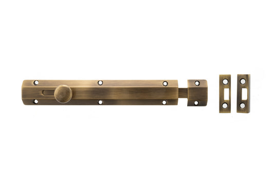 Atlantic Solid Brass Surface Door Bolt 8" by Atlantic Hardware