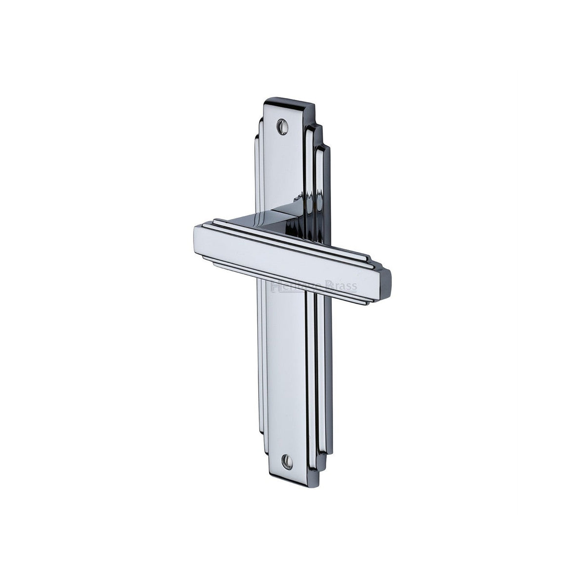 Astoria Door Handle on Plate by M Marcus - Heritage Brass