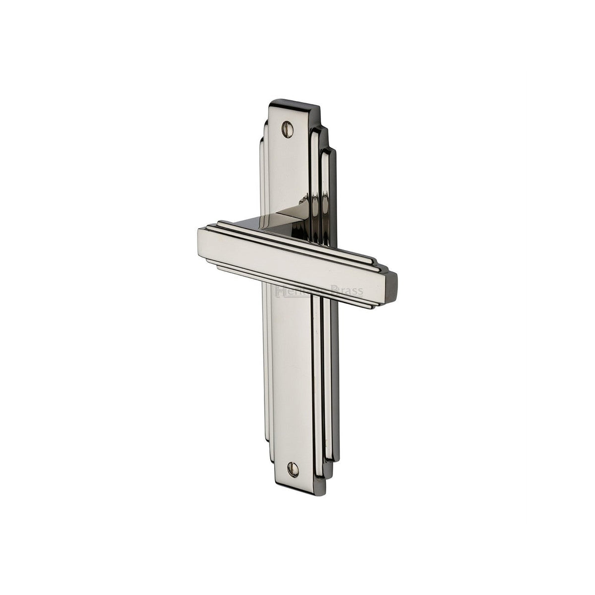 Astoria Door Handle on Plate by M Marcus - Heritage Brass