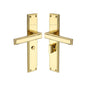 Atlantis Long Door Handle on Plate by M Marcus - Heritage Brass