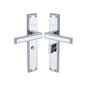 Atlantis Long Door Handle on Plate by M Marcus - Heritage Brass