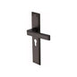 Atlantis Long Door Handle on Plate by M Marcus - Heritage Brass