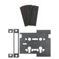Atlantic Bathroom Lock & 3" x 2" Hinge Pads Intumescent kit FD60 - Default - Default