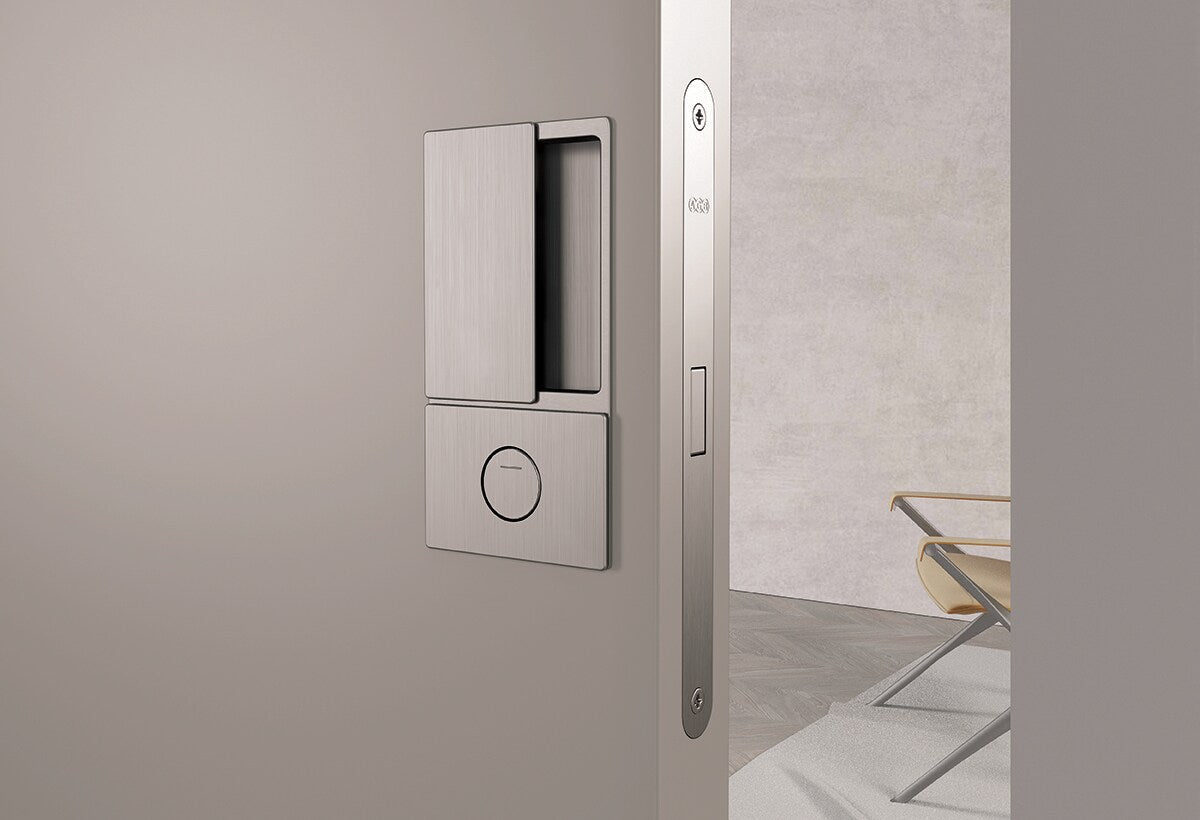 AGB Wave Flush Door Handle & Bathroom Lock - additional image