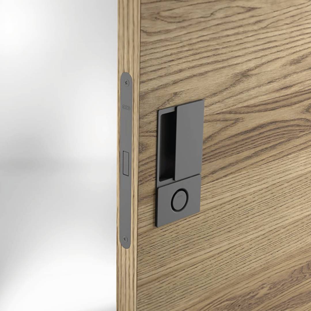 AGB Wave Flush Door Handle & Bathroom Lock - additional image