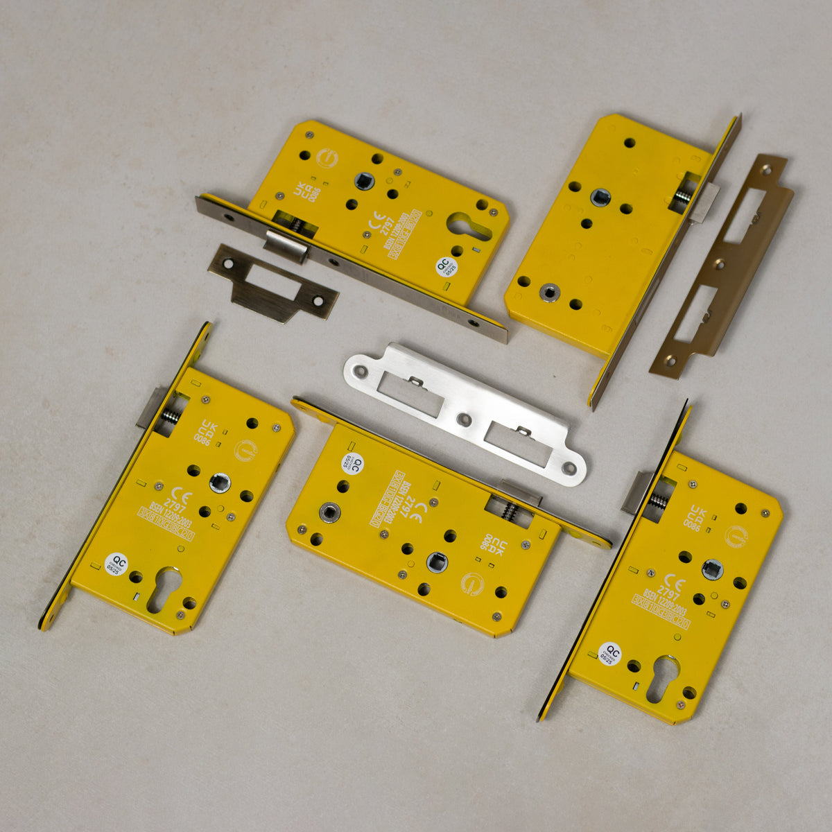 Atlantic DIN Heavy Duty Bathroom Lock Single Turn 60mm backset