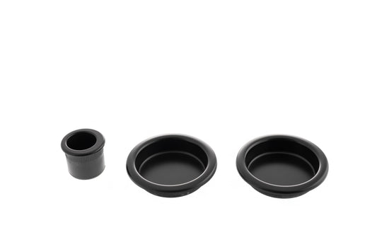 AGB Round Sliding Door Flush Pull - Matt Black - Default