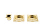 AGB Square Sliding Door Flush Pull - Polished Brass - Default