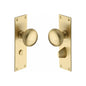 Balmoral Door Knob on Plate by M Marcus - Heritage Brass