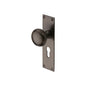 Balmoral Door Knob on Plate by M Marcus - Heritage Brass