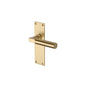 Bauhaus Door Handle on Plate by M Marcus - Heritage Brass