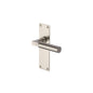 Bauhaus Door Handle on Plate by M Marcus - Heritage Brass