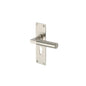 Bauhaus Door Handle on Plate by M Marcus - Heritage Brass