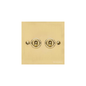 Bauhaus Range Polished Brass Switches & Sockets, BH1 - 2 Gang Toggle Switch by Heritage Brass By M-Marcus