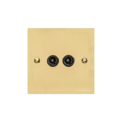 Bauhaus Range Polished Brass Switches & Sockets, BH1 - TV/FM Diplexed Socket by Heritage Brass By M-Marcus