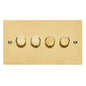 Bauhaus Range Polished Brass Switches & Sockets, BH1 - 4G Multi Location Secondary Dimmer by Heritage Brass By M-Marcus