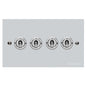 Bauhaus Range Polished Chrome Switches & Sockets, BH2 - 4 Gang Toggle Switch by Heritage Brass By M-Marcus