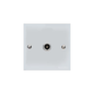 Bauhaus Range Polished Chrome Switches & Sockets, BH2 - 1 Gang Non-Isolated TV Coaxial Socket by Heritage Brass By M-Marcus