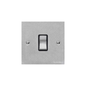 Bauhaus Range Satin Chrome Switches & Sockets, BH3 - 1 Gang Intermediate Rocker Switch by Heritage Brass By M-Marcus